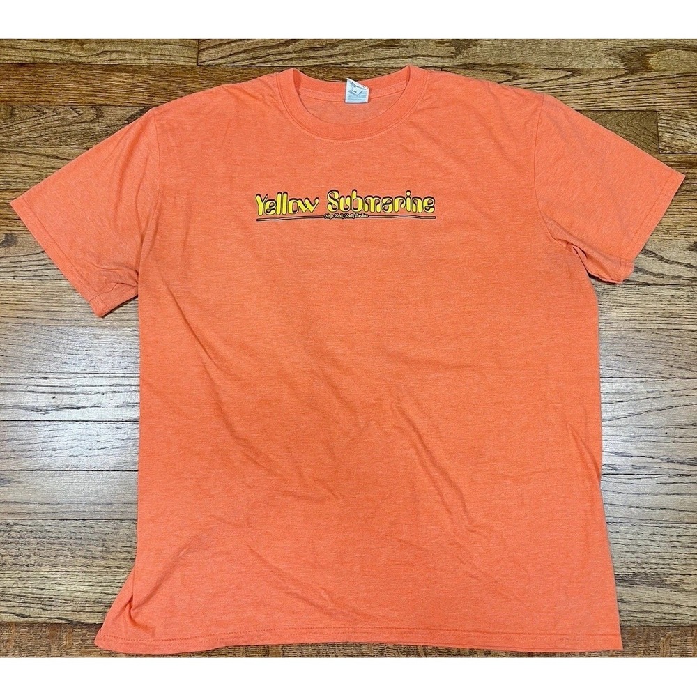 Yellow Submarine Beatles Vintage Nags Head North Carolina Men's Shirt Sz Large